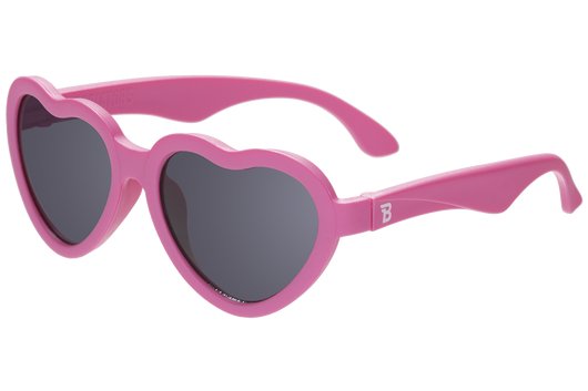 Babiator Non-Polarized Mirrored Heart Sunglasses - Paparazzi Pink - Princess and the Pea