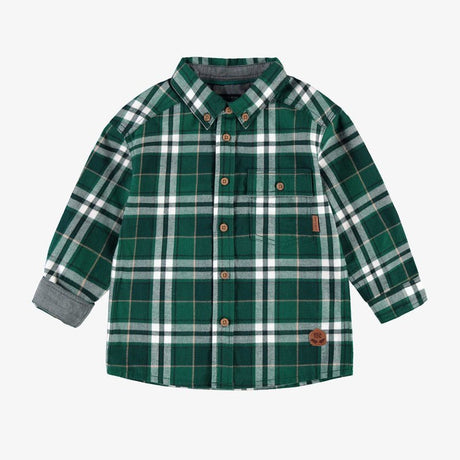 Baby Green Plaid Shirt - Princess and the Pea Boutique