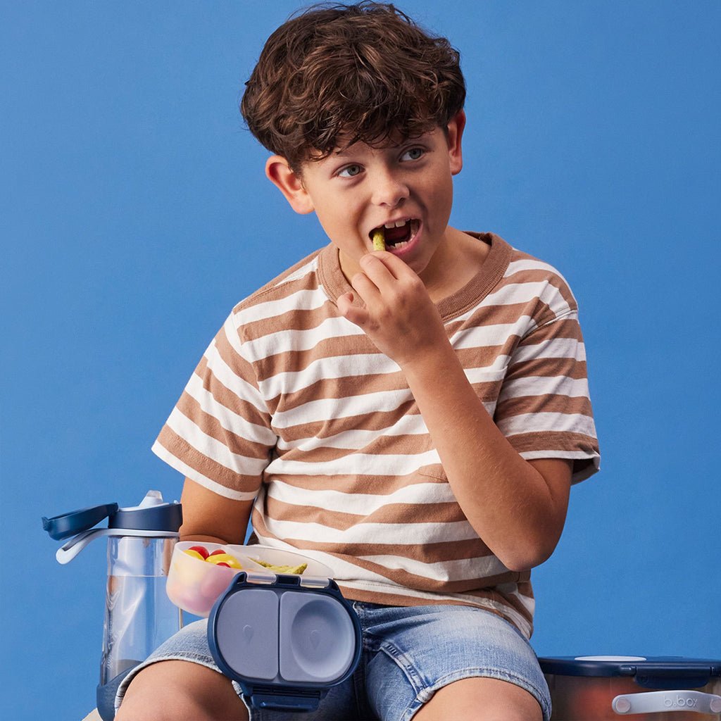 B.BOX Sport Spout Bottle - 600ml - Midnight - Princess and the Pea Boutique