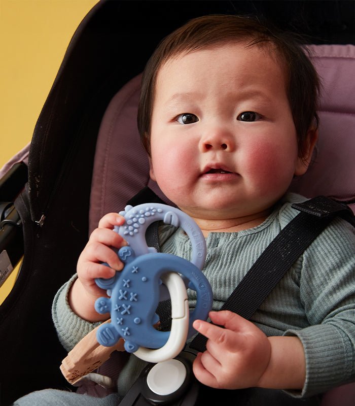 B.BOX Trio Teether - Lullaby Blue - Princess and the Pea Boutique