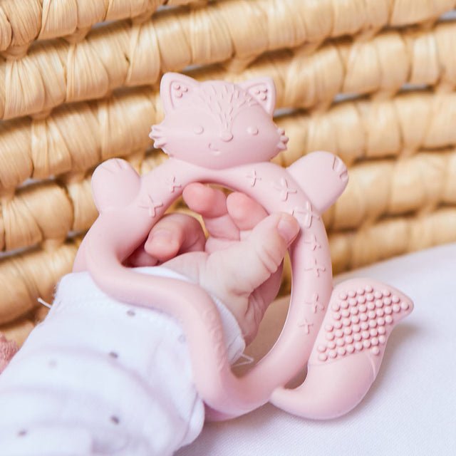 B.BOX Wrist Teether - Blush - Princess and the Pea Boutique