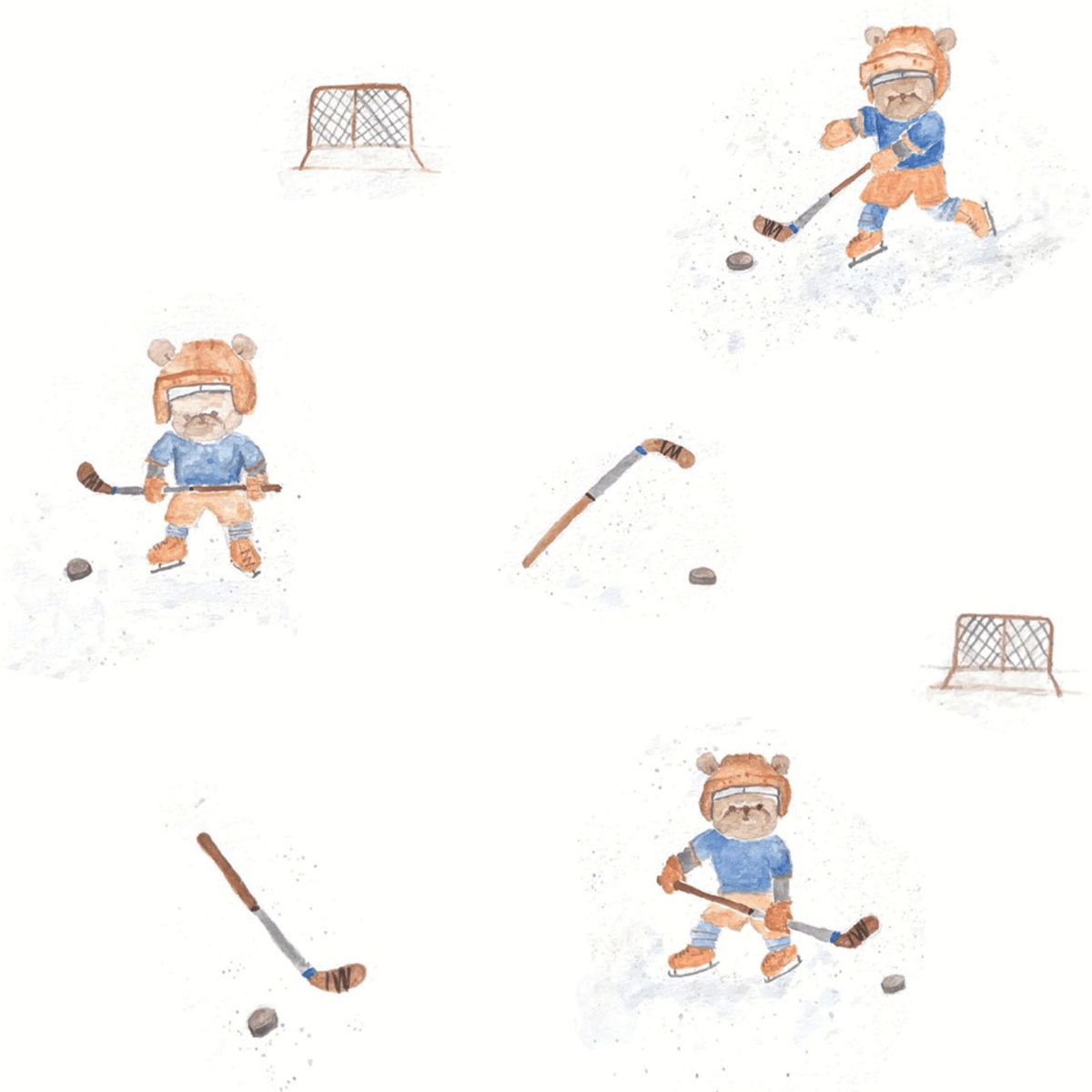 Blara Organic Mitten - Hockey Print - Princess and the Pea Boutique