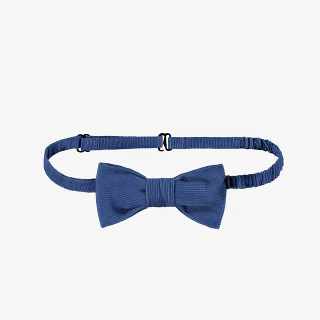 Blue Corduroy Bow Tie - Princess and the Pea Boutique