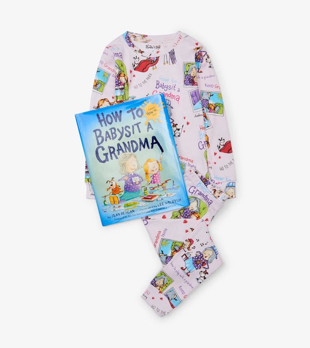 Books to bed - How To Babysit A Grandma - Pajama Set With Book - Princess and the Pea Boutique