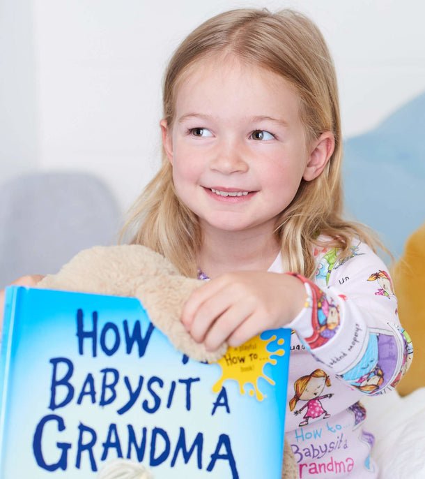 Books to bed - How To Babysit A Grandma - Pajama Set With Book - Princess and the Pea Boutique