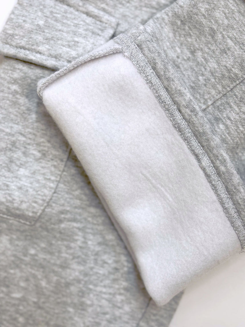 Brunette The Label Cargo Straight Jogger - Grey Melange - Princess and the Pea Boutique