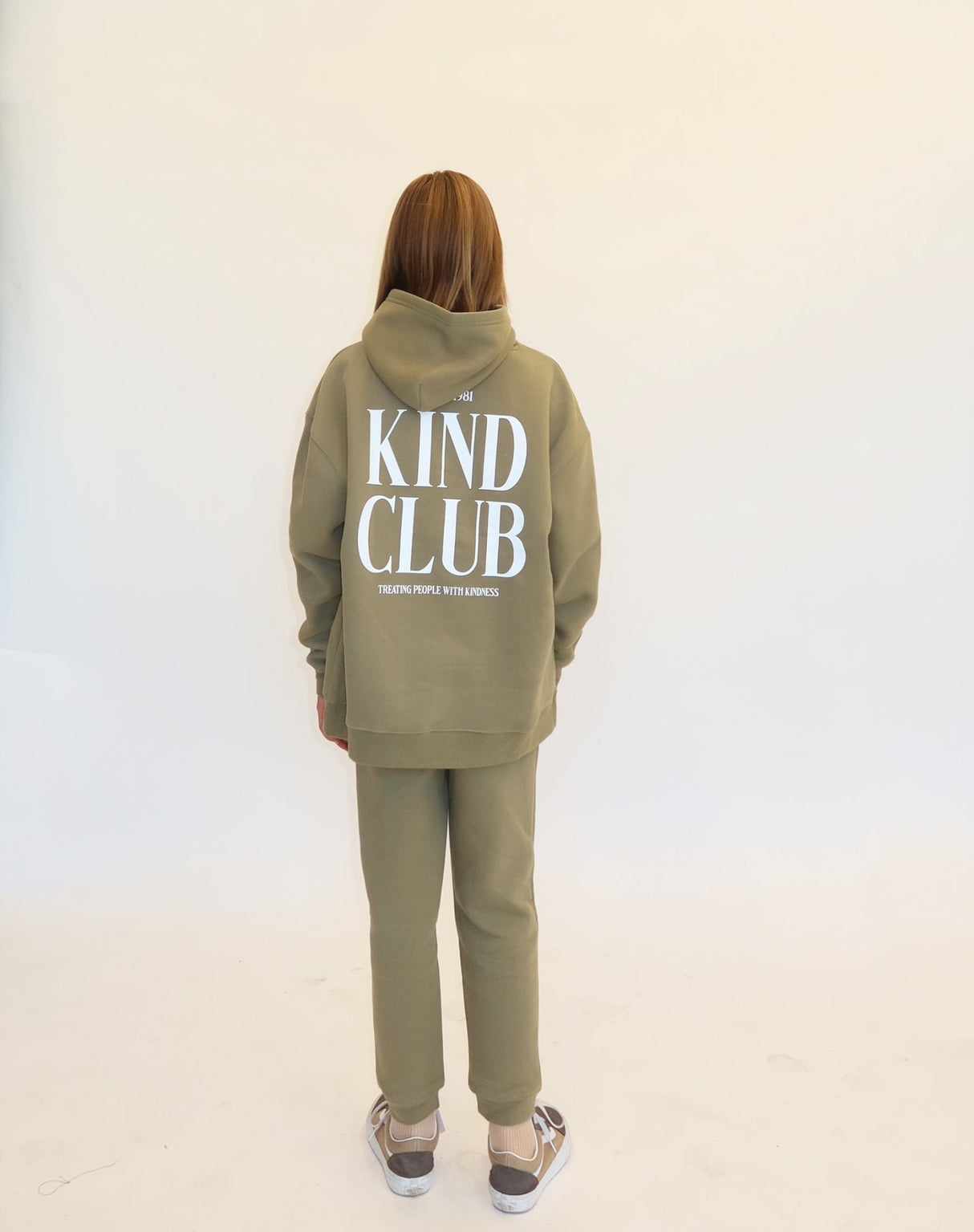 Brunette The Label Hoodie Kind Club - Olive - Princess and the Pea Boutique