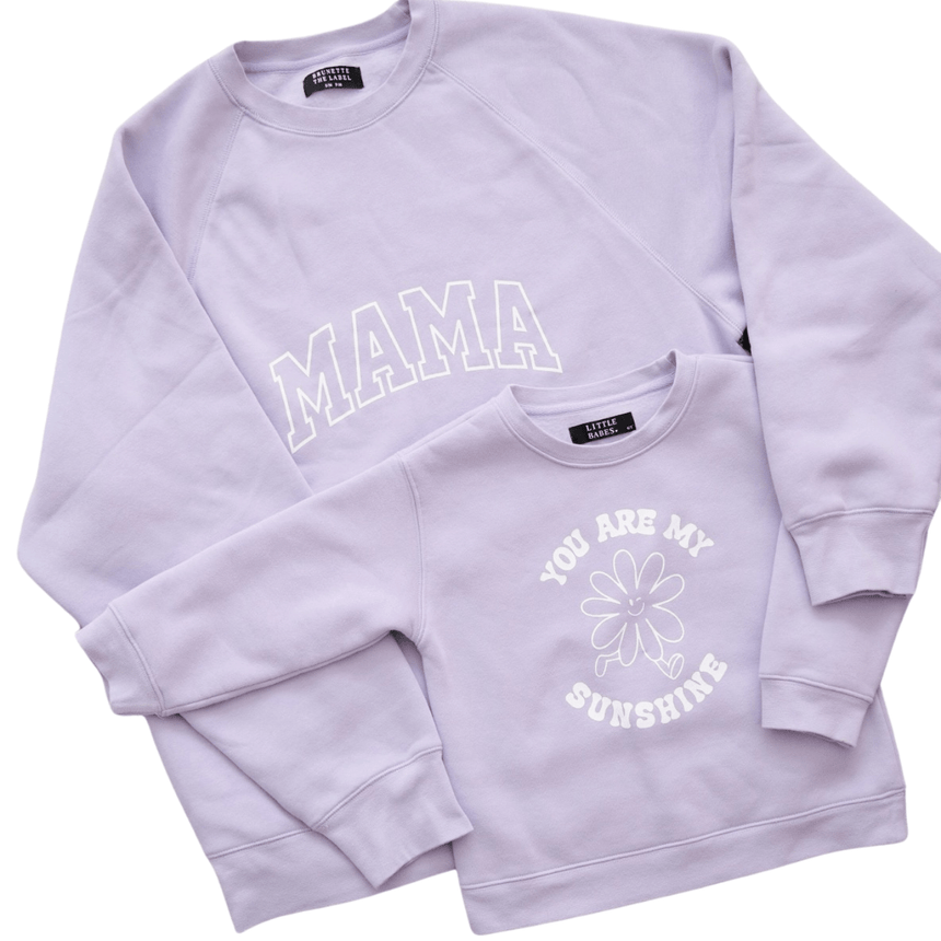 Brunette the Label Mama Crew - Mauve - Princess and the Pea Boutique
