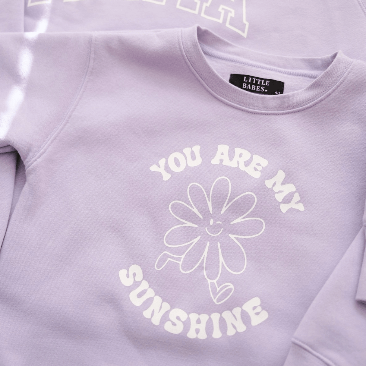 Brunette The Label You Are My Sunshine Core Crew - Mauve - Princess and the Pea Boutique
