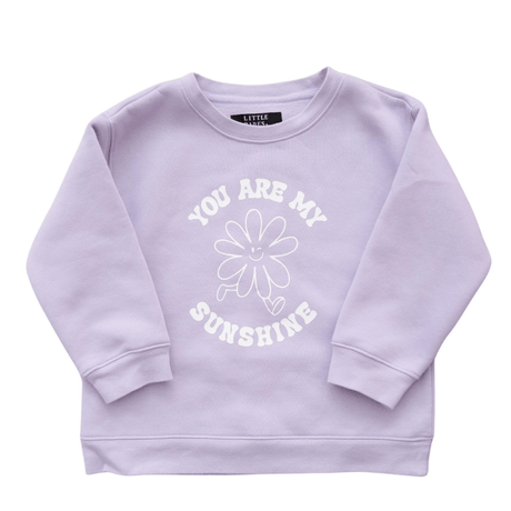 Brunette The Label You Are My Sunshine Core Crew - Mauve - Princess and the Pea Boutique