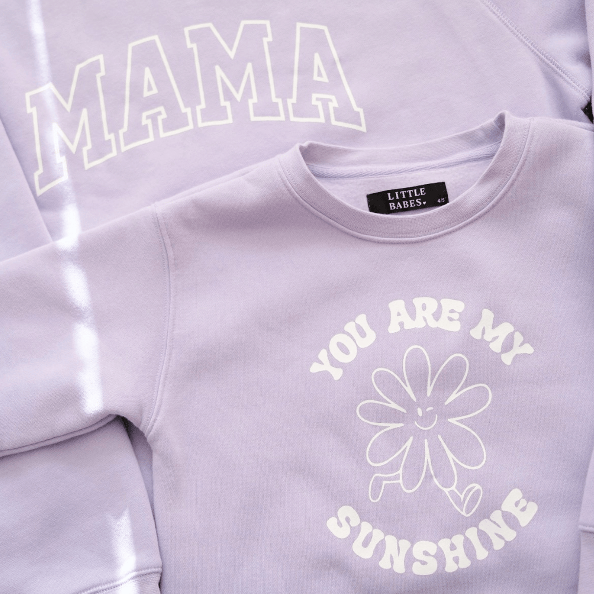 Brunette The Label You Are My Sunshine Core Crew - Mauve - Princess and the Pea Boutique