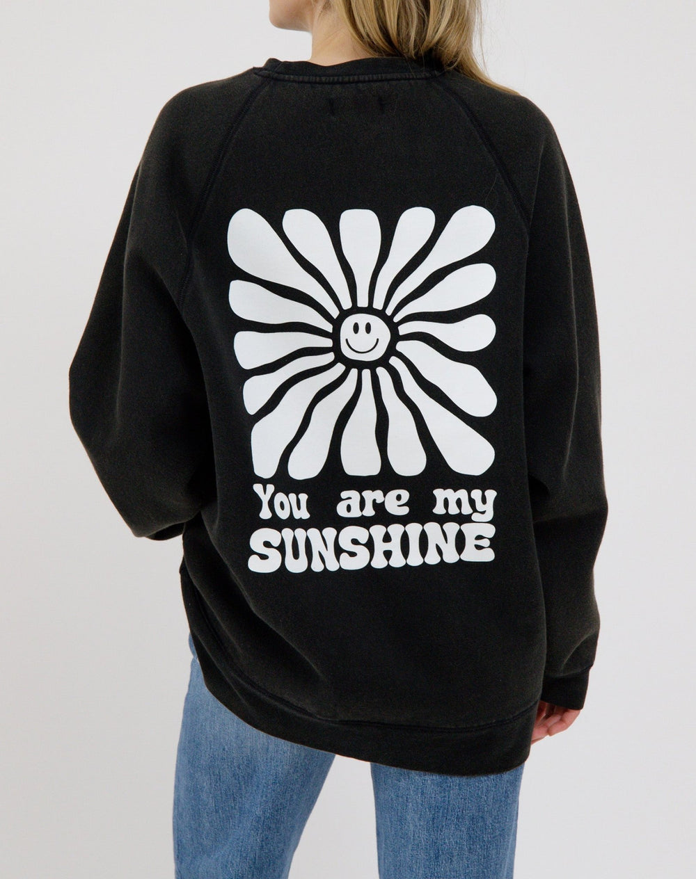 Brunette the Label You Are My Sunshine Crew - Acid Black - Princess and the Pea Boutique