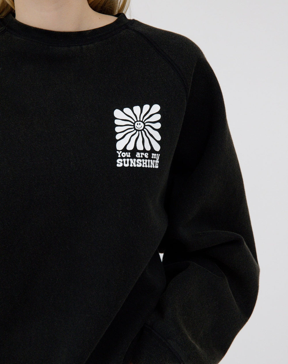 Brunette the Label You Are My Sunshine Crew - Acid Black - Princess and the Pea Boutique