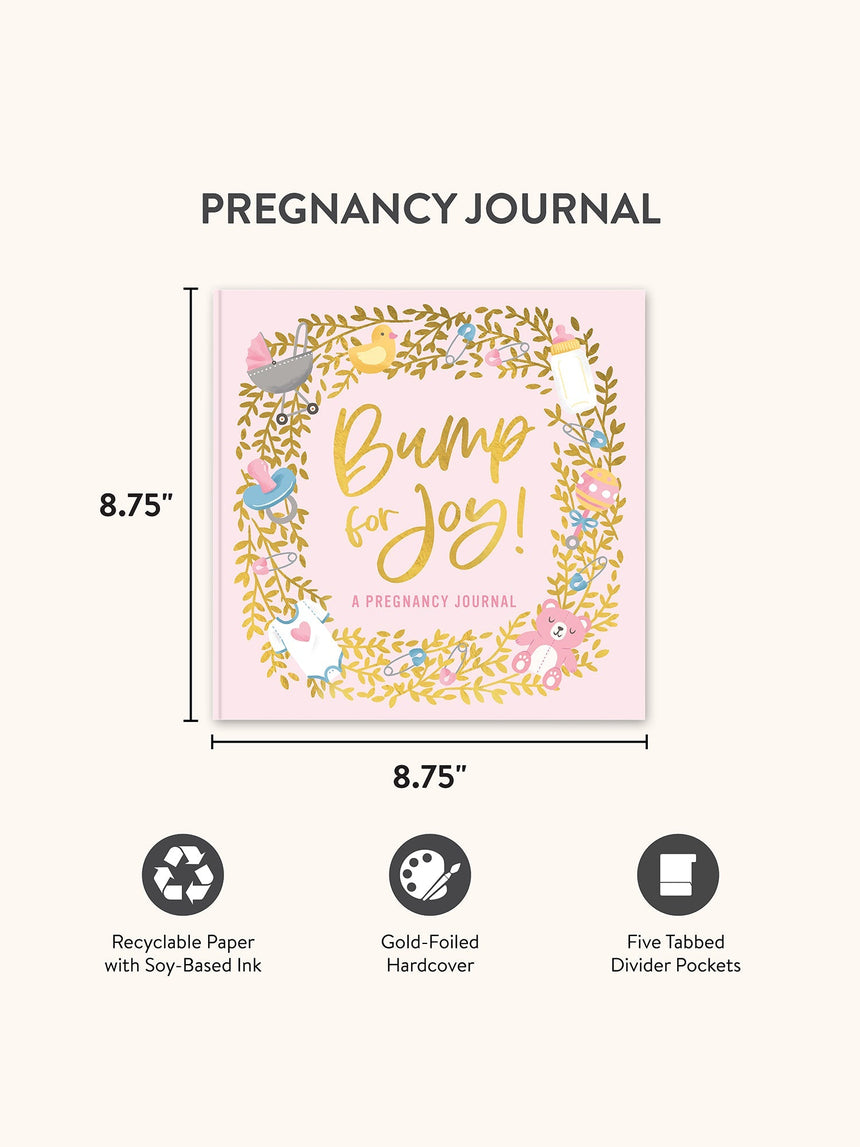 Bump For Joy! Pregnancy Journal (Pink) - Princess and the Pea Boutique