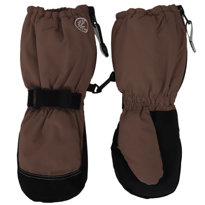 Calikids Long Cuff MItten - Coffee - Princess and the Pea Boutique