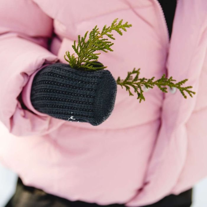 Calikids Soft Touch Knit Mitten - Black Ink - Princess and the Pea Boutique