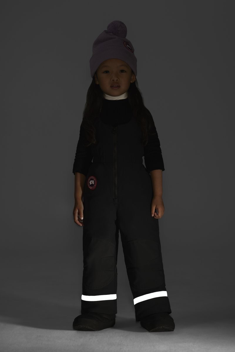 Canada Goose Kids Eaglet Bib Overall - Black - Princess and the Pea Boutique