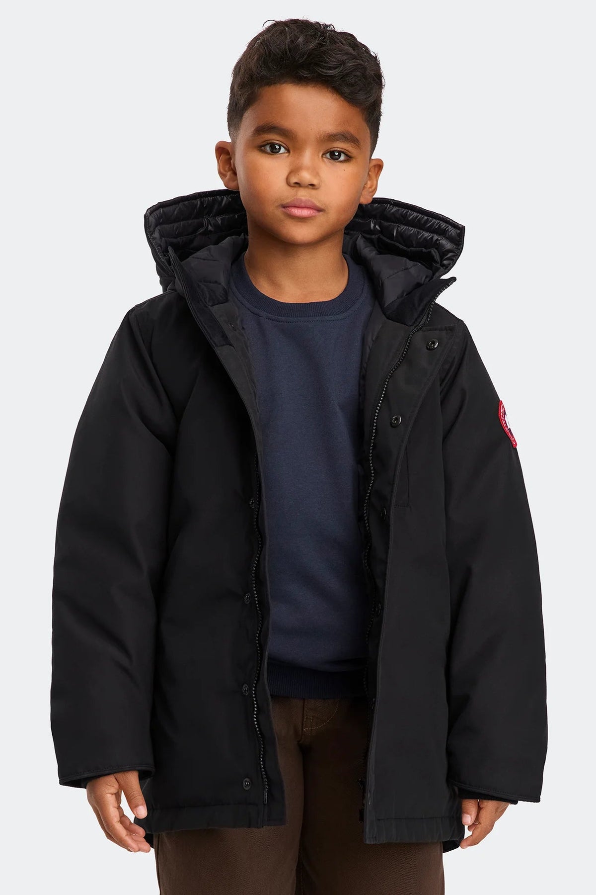 Canada Goose Youth Logan Parka - Black - Princess and the Pea Boutique