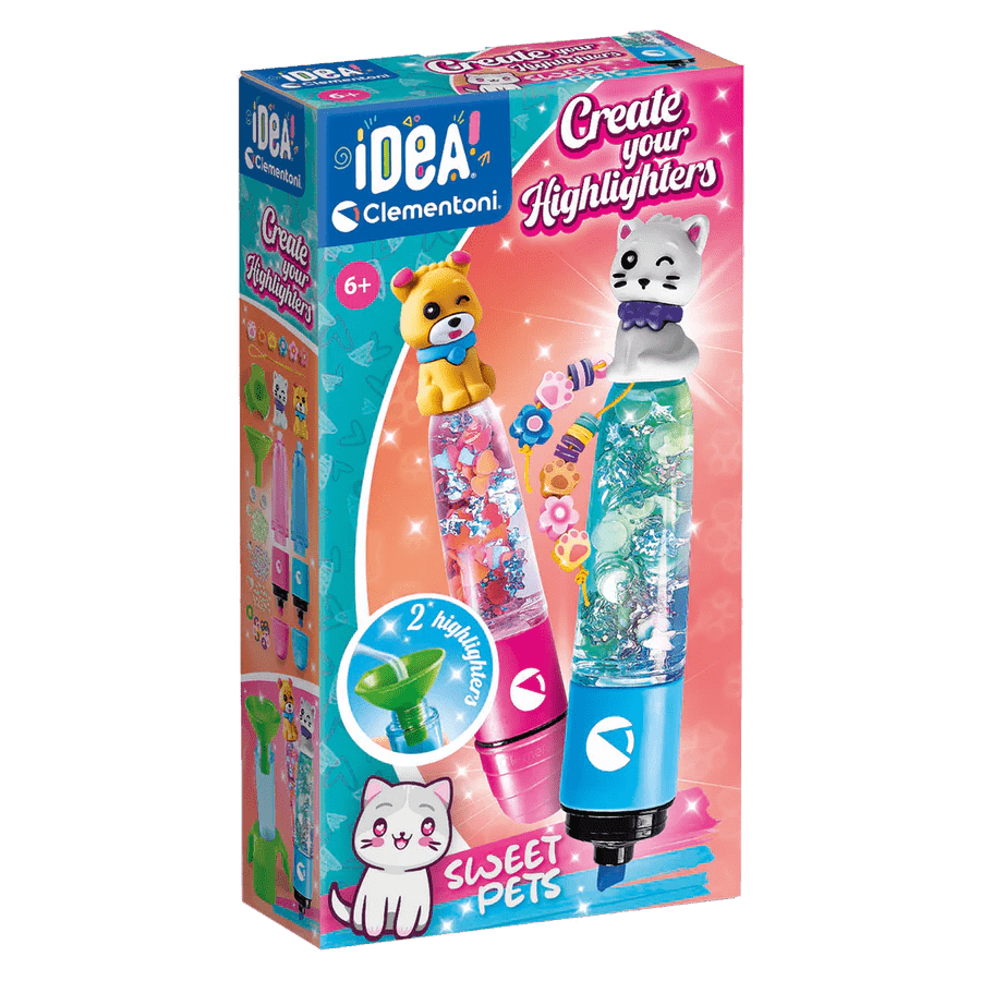 Clementoni - Idea Create Your Highlighters - Sweet Pets - Princess and the Pea Boutique