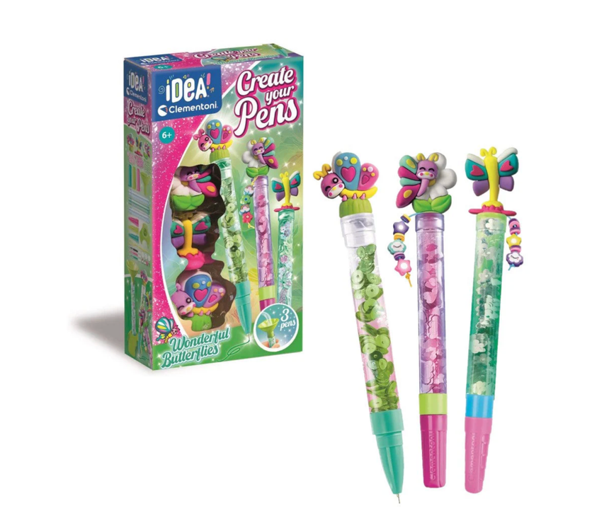 Clementoni - Idea Create Your Pens - Wonderful Butterflies - Princess and the Pea Boutique