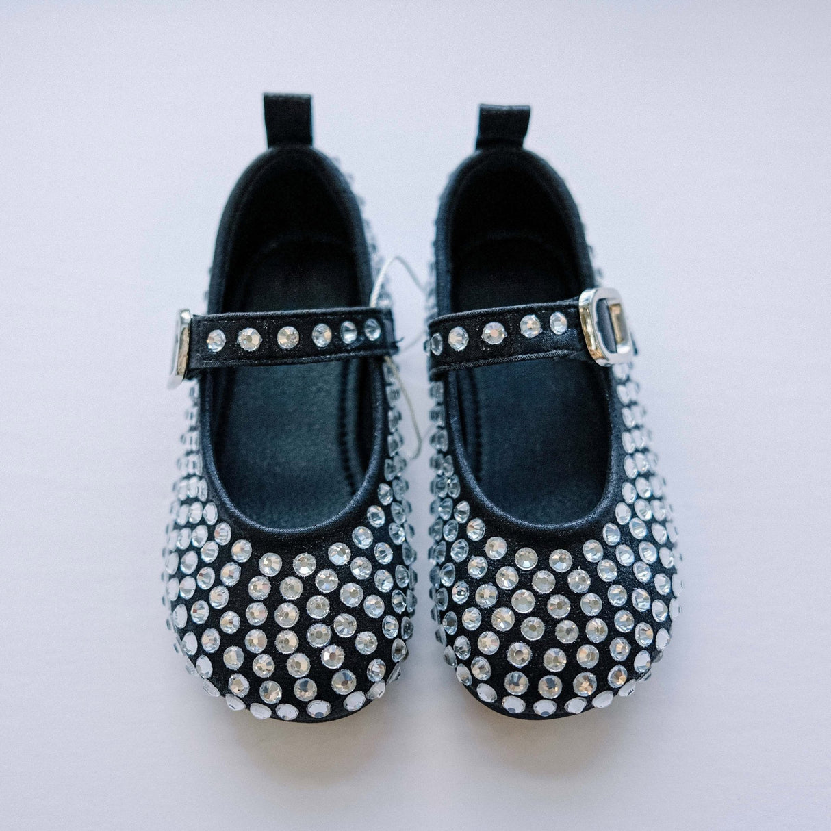 Crystal - embellished Ballet Flats - Black - Princess and the Pea Boutique