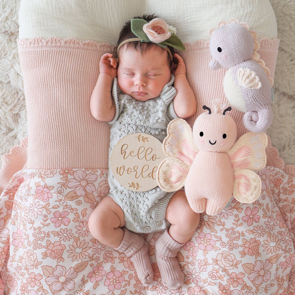 Cuddle + Kind Baby Butterfly (Petal Pink) - Princess and the Pea Boutique