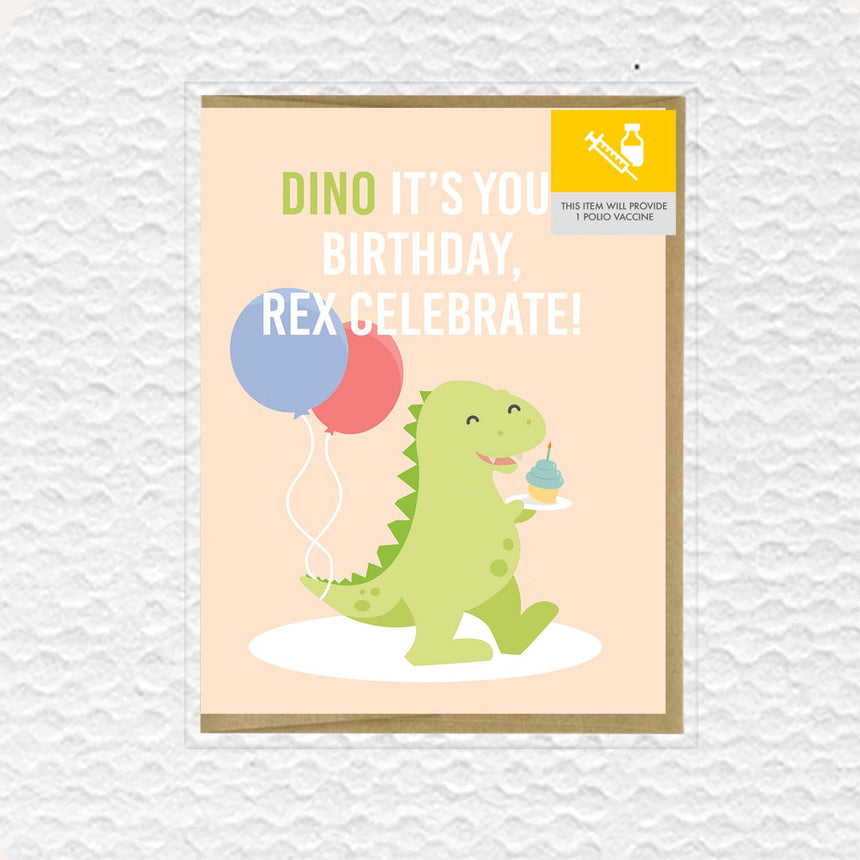 Dino Birthday Card - Princess and the Pea Boutique