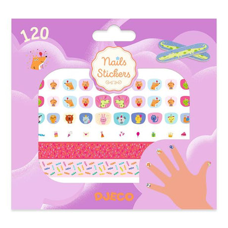 Djeco Nail Stickers - Happy Birthday! - Princess and the Pea Boutique