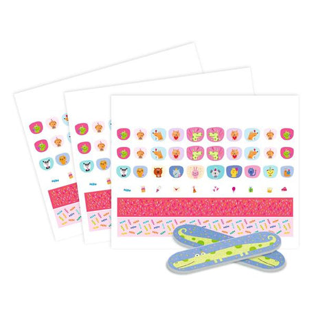 Djeco Nail Stickers - Happy Birthday! - Princess and the Pea Boutique