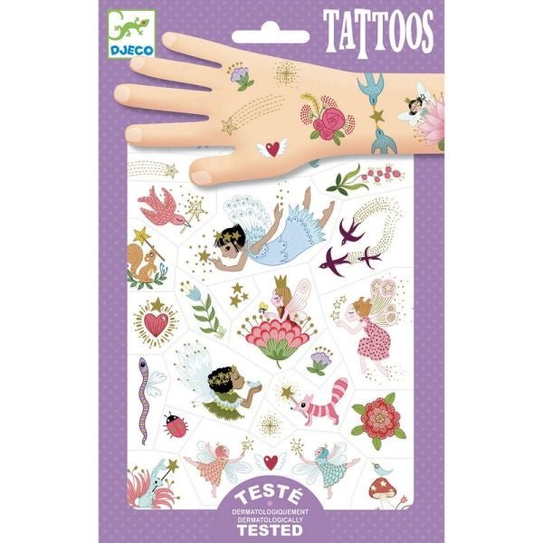 Djeco Tattoos Fairy friends - Princess and the Pea Boutique