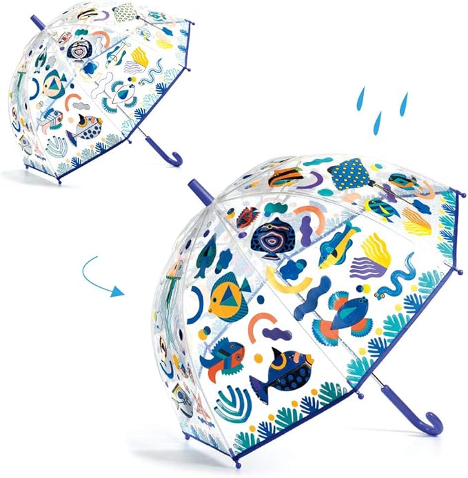 Djeco Umbrella changing colors - Fishes - Princess and the Pea Boutique