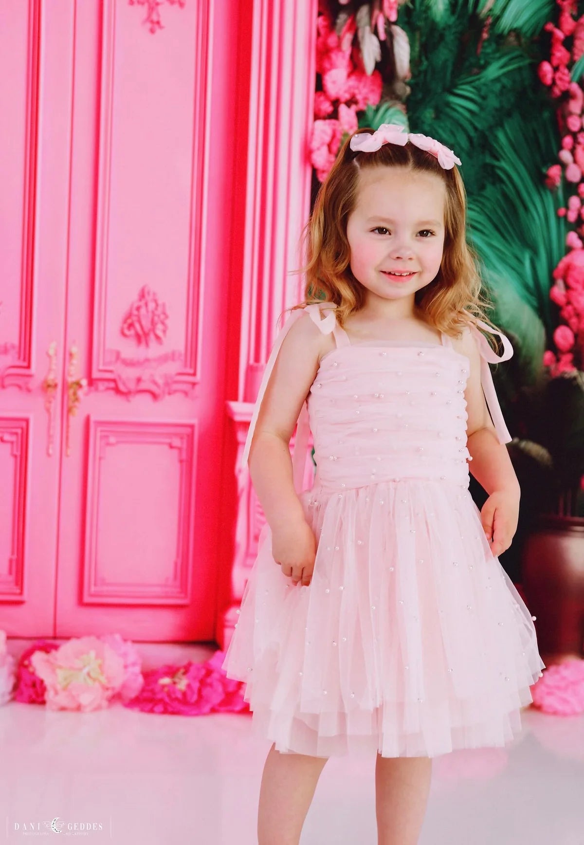 DOLLY Pearl Tulle Ballerina Dress - Dolly Pink - Princess and the Pea Boutique