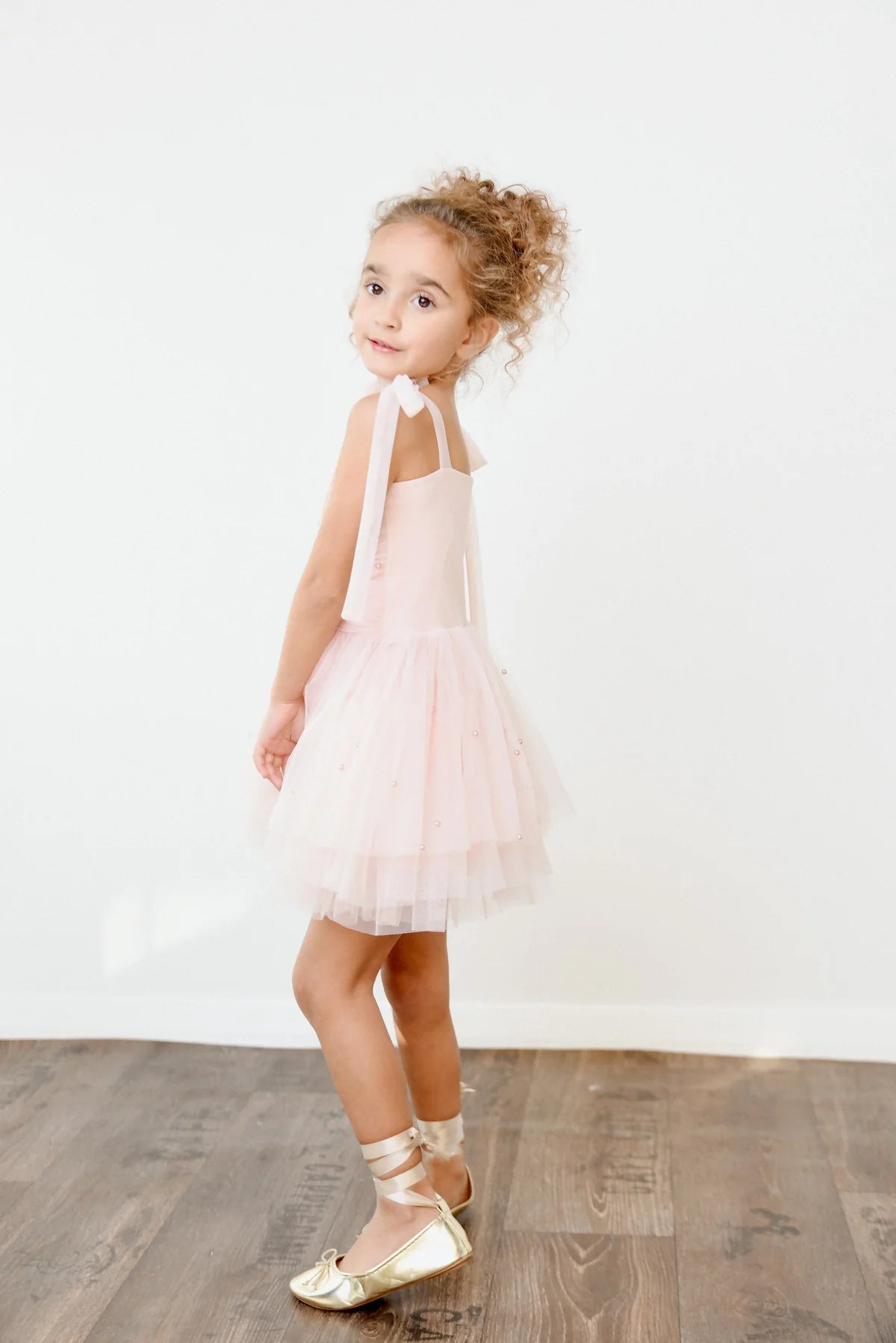 DOLLY Pearl Tulle Ballerina Dress - Dolly Pink - Princess and the Pea Boutique
