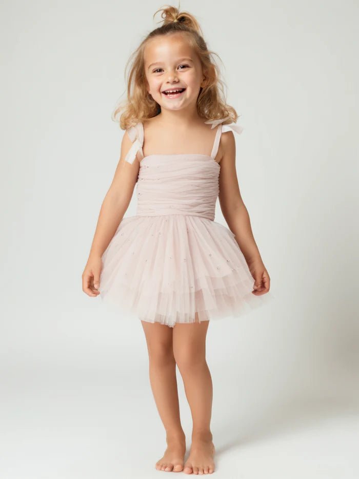DOLLY Pearl Tulle Ballerina Dress - Dolly Pink - Princess and the Pea Boutique