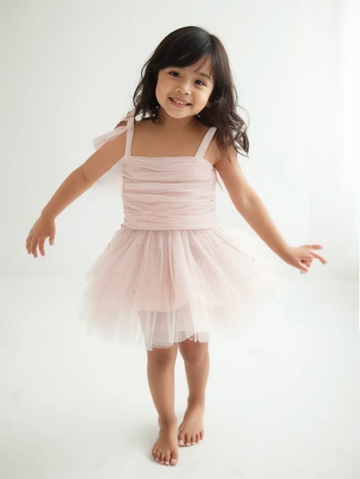 DOLLY Pearl Tulle Ballerina Dress - Dolly Pink - Princess and the Pea Boutique