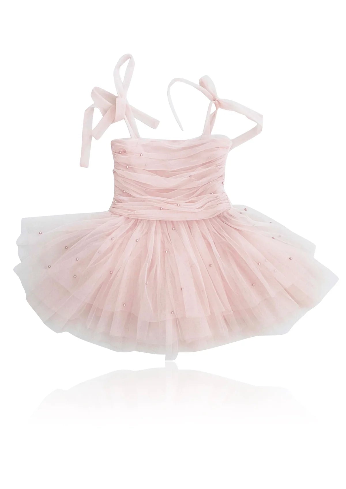 DOLLY Pearl Tulle Ballerina Dress - Dolly Pink - Princess and the Pea Boutique