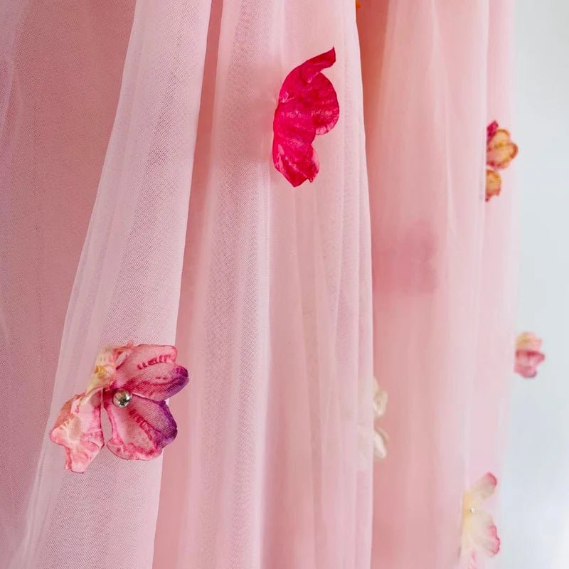 DOLLY Potpourri Tulle Ballerina Dress - Dolly Pink - Princess and the Pea Boutique