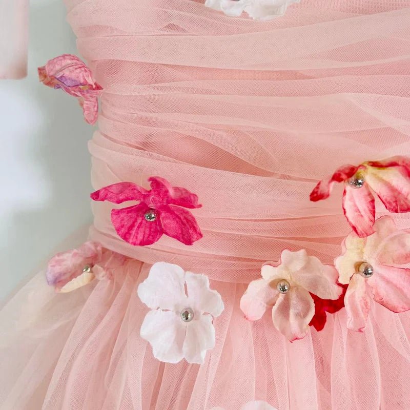 DOLLY Potpourri Tulle Ballerina Dress - Dolly Pink - Princess and the Pea Boutique