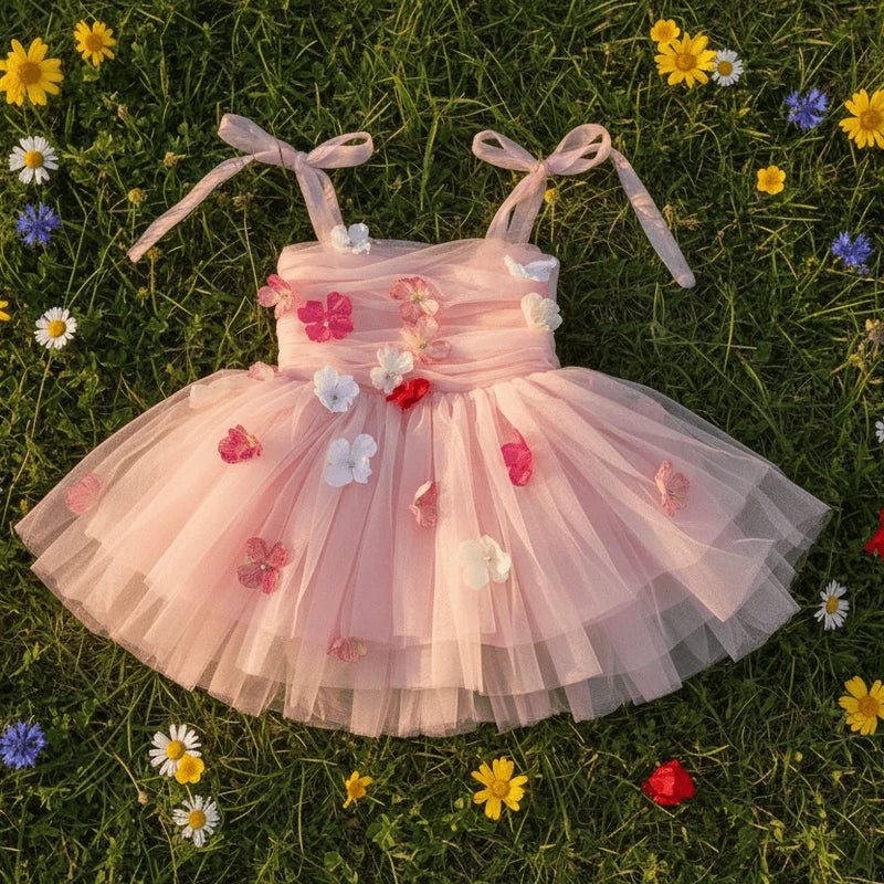 DOLLY Potpourri Tulle Ballerina Dress - Dolly Pink - Princess and the Pea Boutique