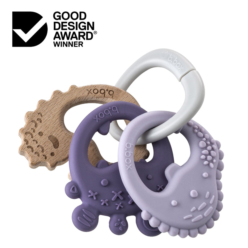 B.BOX Trio Teether - Peony