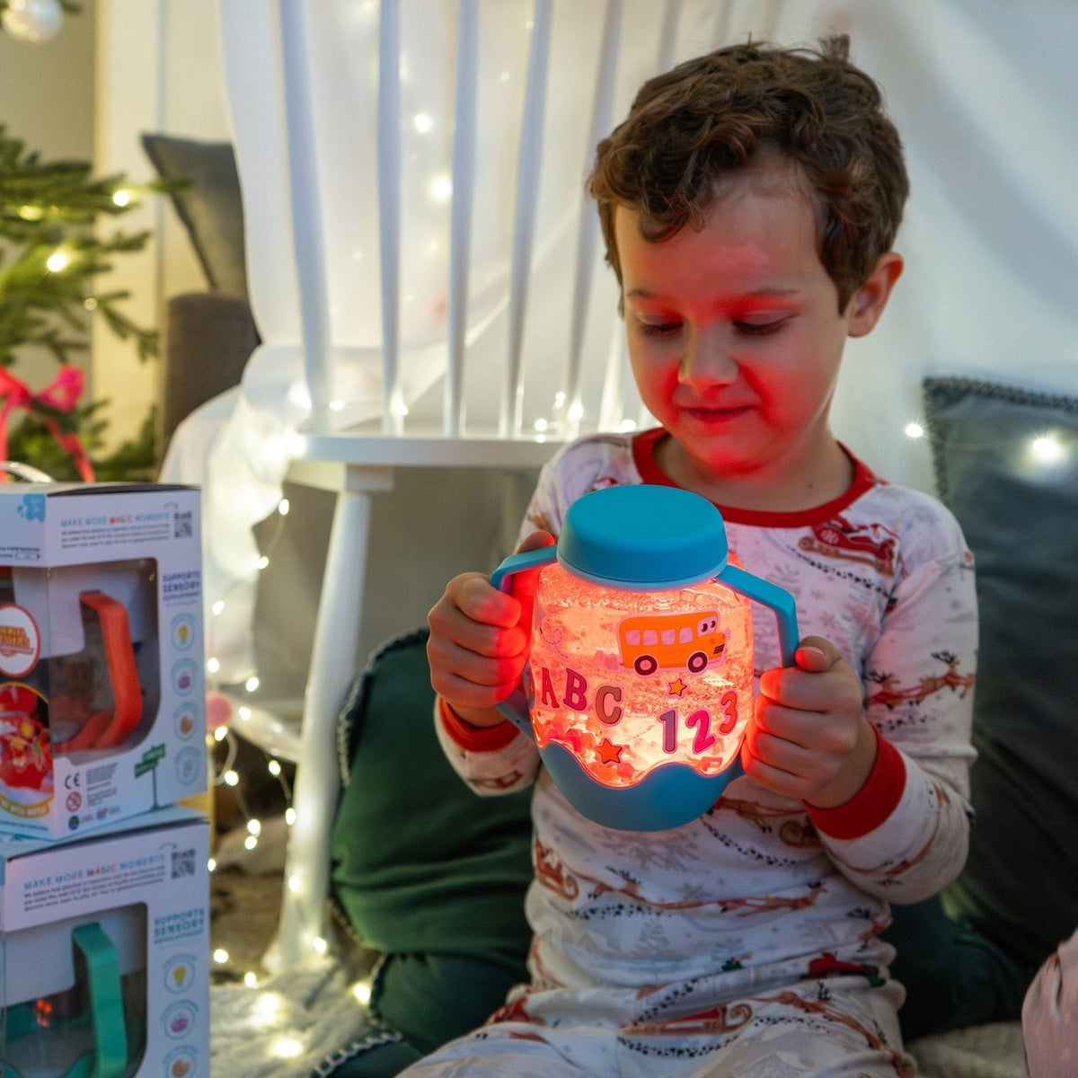 Glo Pals DIY Sensory Jar Gift Set - ABC Theme - Princess and the Pea Boutique