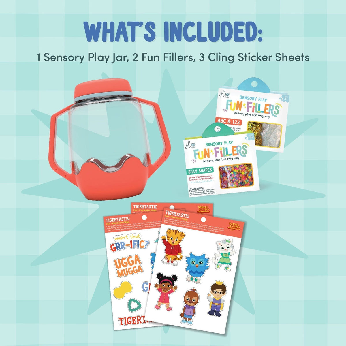 Glo Pals DIY Sensory Jar Gift Set - Daniel Tiger - Princess and the Pea Boutique