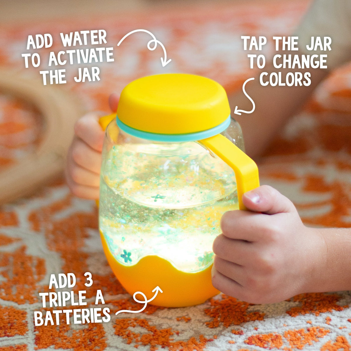 Glo Pals - Sensory Light Up Jar - Honey Bee - Princess and the Pea Boutique