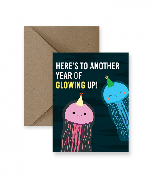 Glowing Birthday Greeting Card - Princess and the Pea Boutique