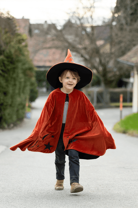 Great Pretenders - Autum Embers Wizard Cape and Hat - Princess and the Pea Boutique