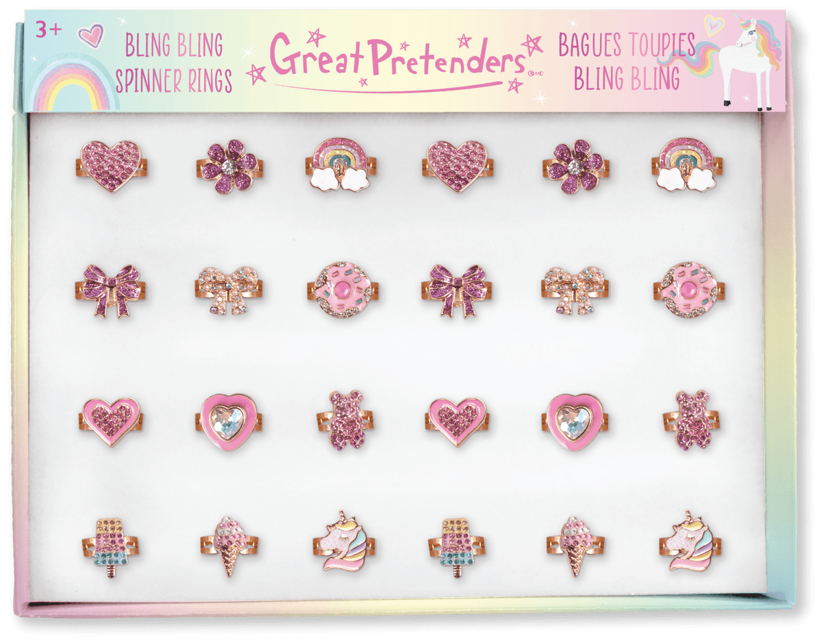 Great Pretenders - Bling Bling Spinner Rings - Princess and the Pea Boutique