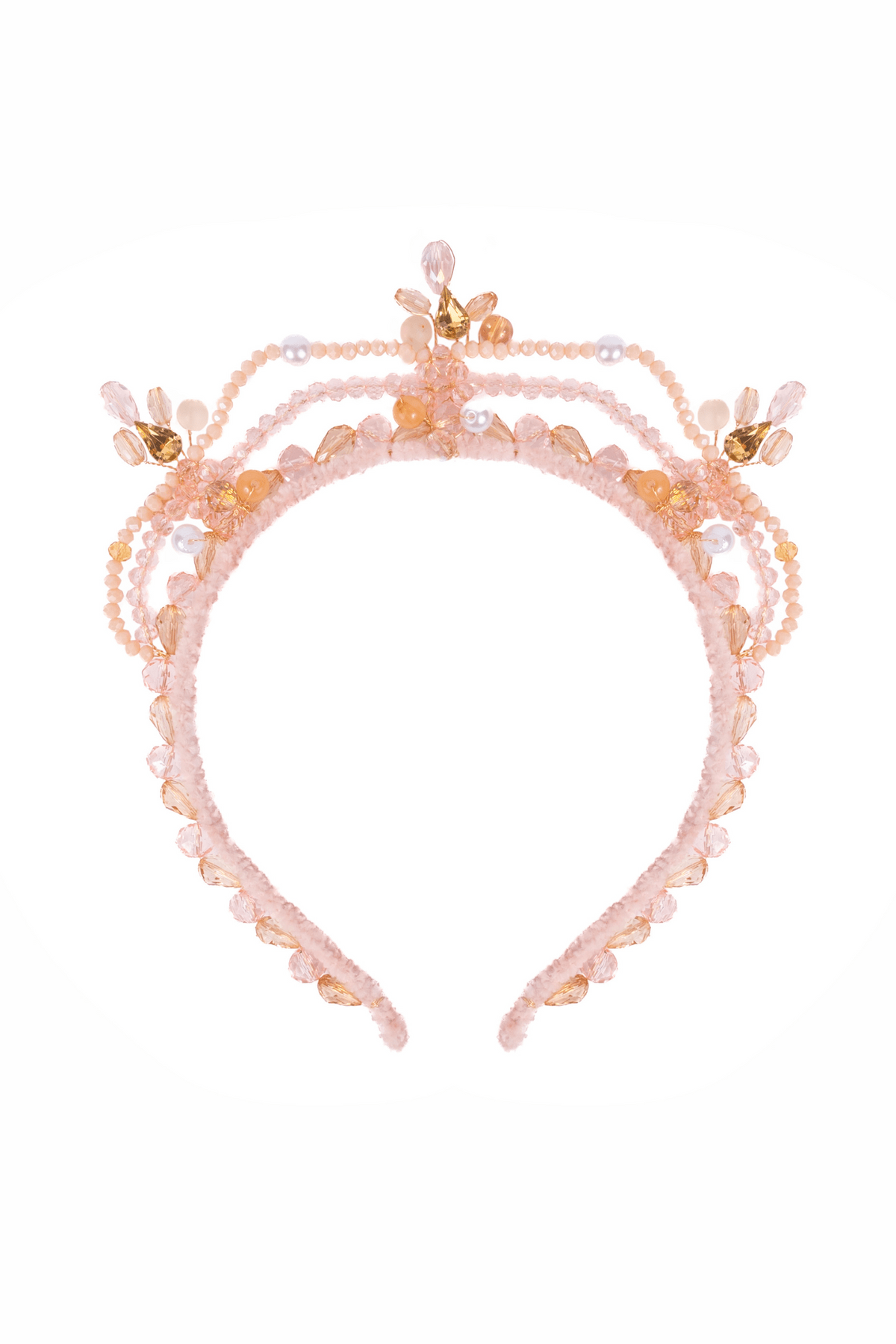Great Pretenders - Blushing Crystals Beaded Tiara - Princess and the Pea Boutique