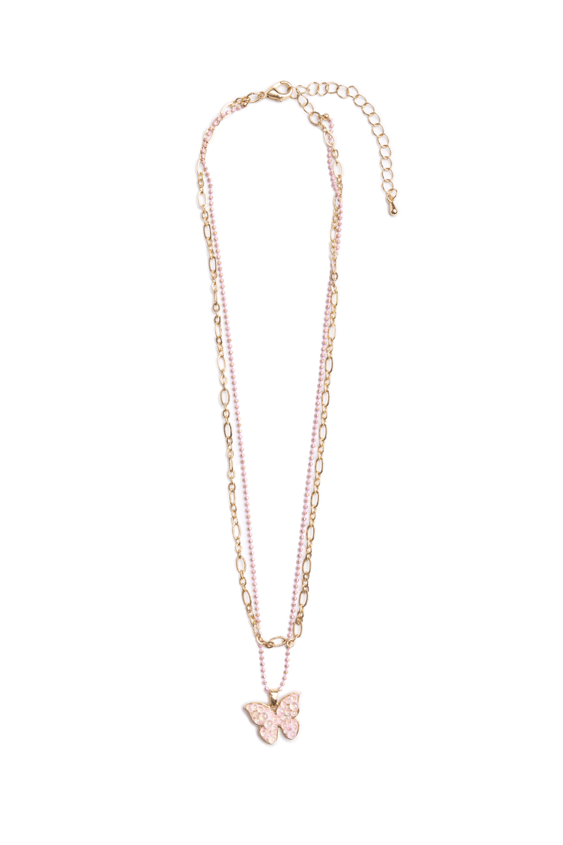 Great Pretenders - Boutique Chic Bubbly Butterfly Necklace - Princess and the Pea Boutique