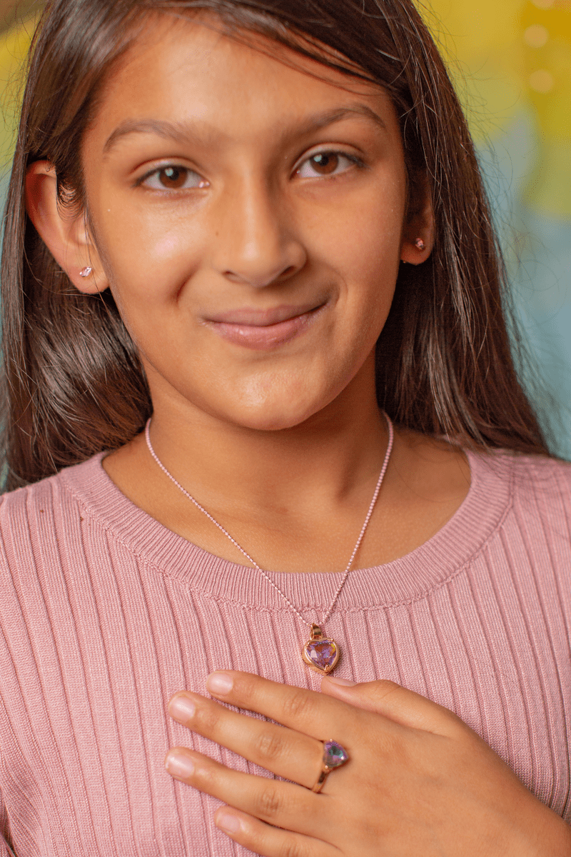 Great Pretenders - Boutique Chic Lilac Love Necklace - Princess and the Pea Boutique