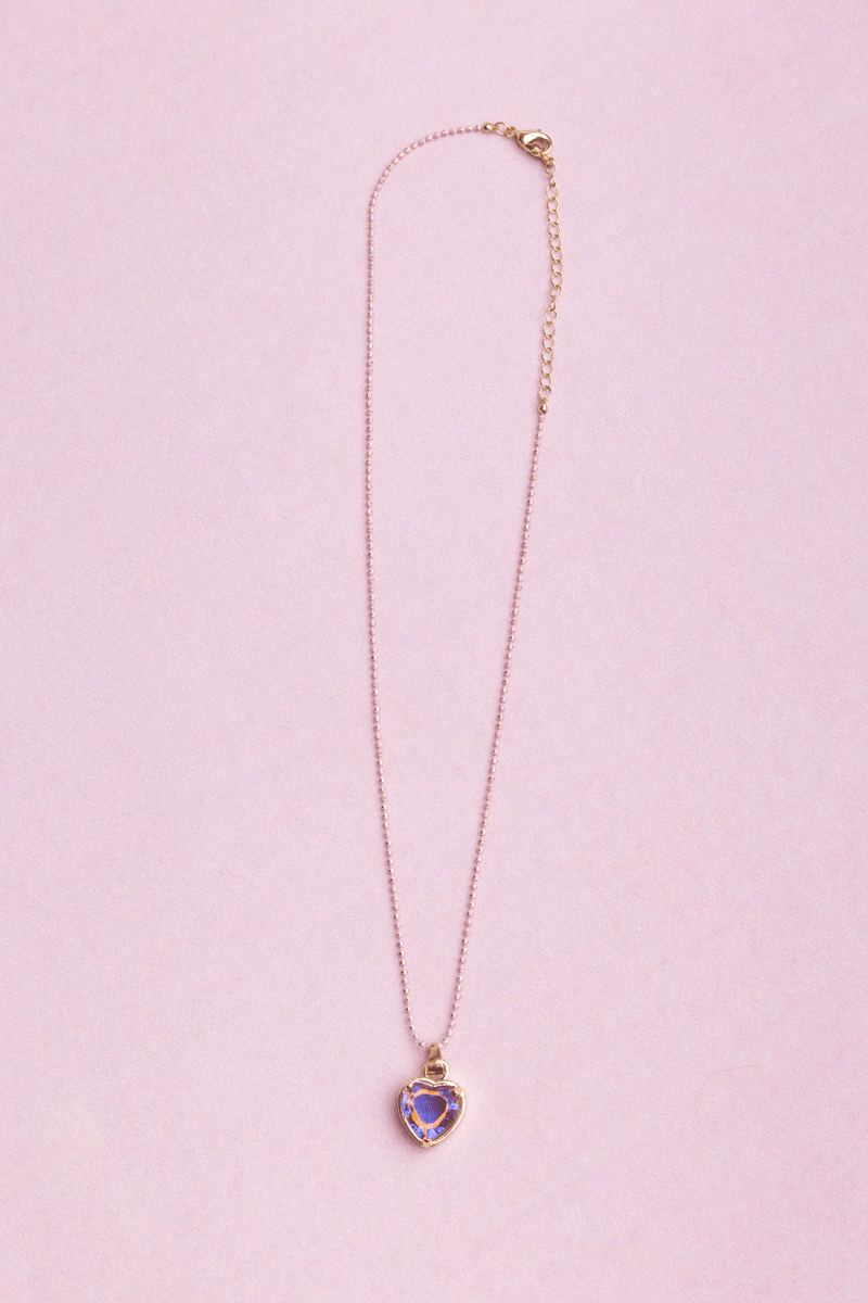 Great Pretenders - Boutique Chic Lilac Love Necklace - Princess and the Pea Boutique